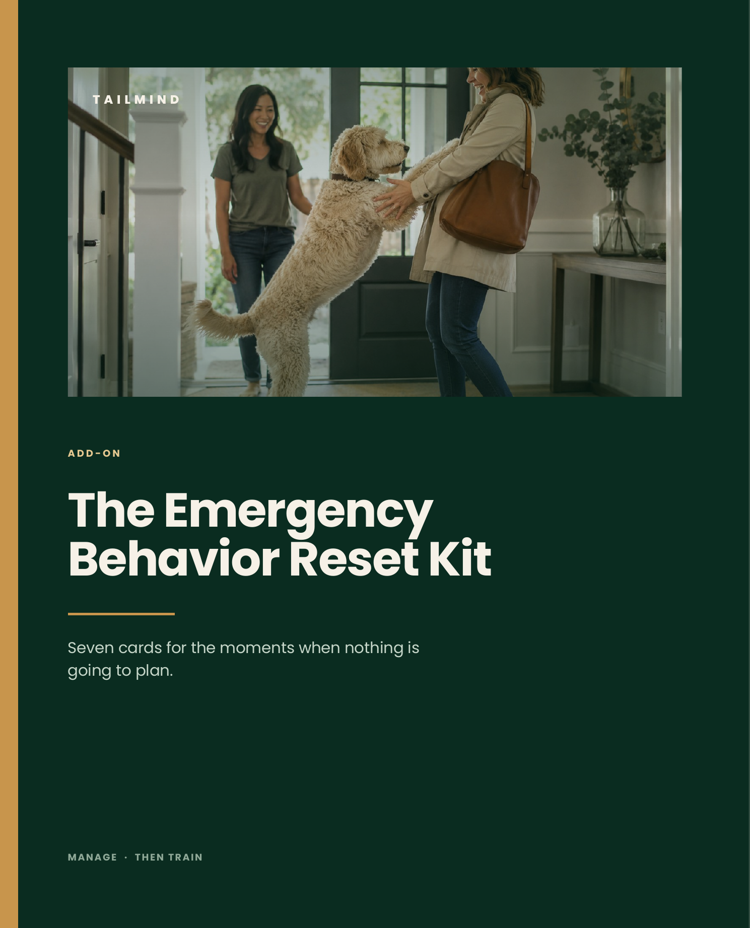 TailMind Emergency Behavior Reset Kit digital add-on